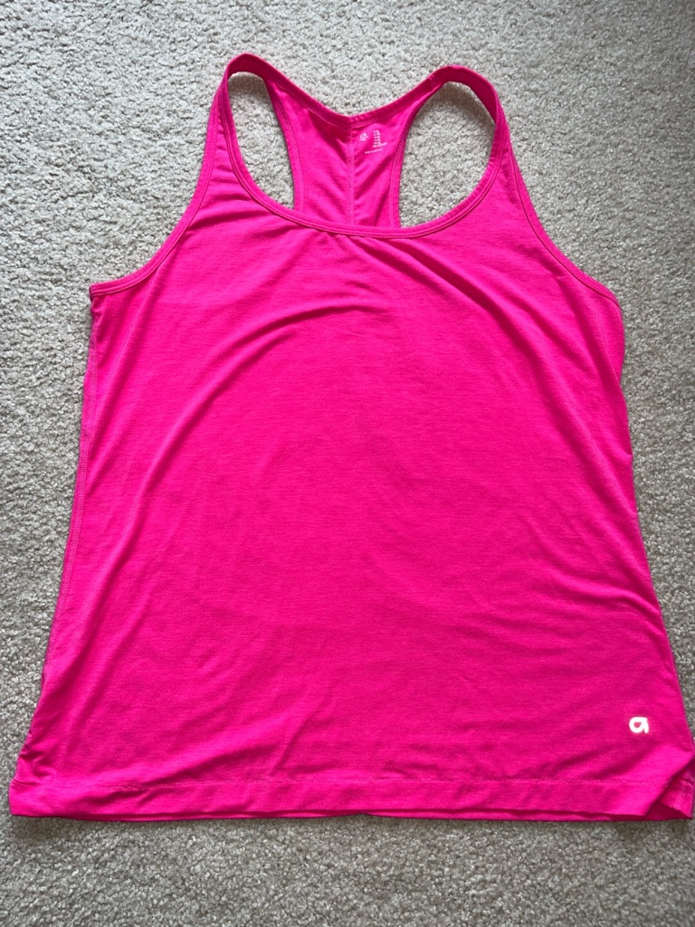 GAP Women's Bright Hot Pink Racerback Tank size xl